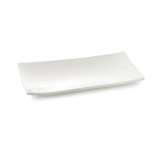 Tablecraft M2010 19.5"X10.5" White Rectangular Melamine Display Tray