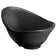 Tablecraft MB22BK 1.5 Oz Frostone Wavy Oval Melamine Bowl