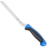 Mercer Millennia 8 Inch Offset Serrated Bread Knife Blue Handle