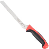 Mercer Culinary 8 Inch Offset Serrated Bread Knife Red Handle