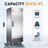 Mercator MF1 One Door Reach In Freezer