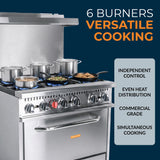 Mercator 36 Inch Natural Gas Range | MR36N