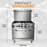 Mercator 36 Inch Natural Gas Range | MR36N
