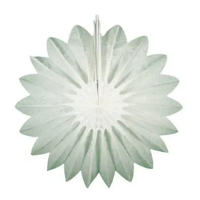 27" White Tissue Paper Fan Paper Fantasies