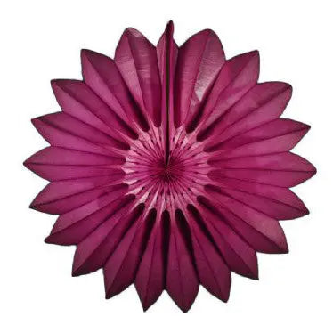 27" Purple Tissue Paper Fan Paper Fantasies