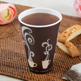 Dart ThermoGuard DWTG16ST Double Wall 16 oz Paper Cup with Steam Design
