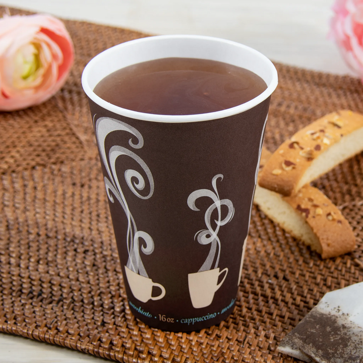 Solo DWTG16ST ThermoGuard Insulated Paper Hot Cups 16 oz Solo