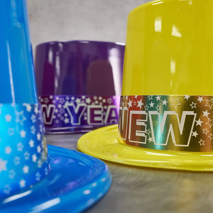 Party Time 2325 Assorted Color Top Hats Party Time