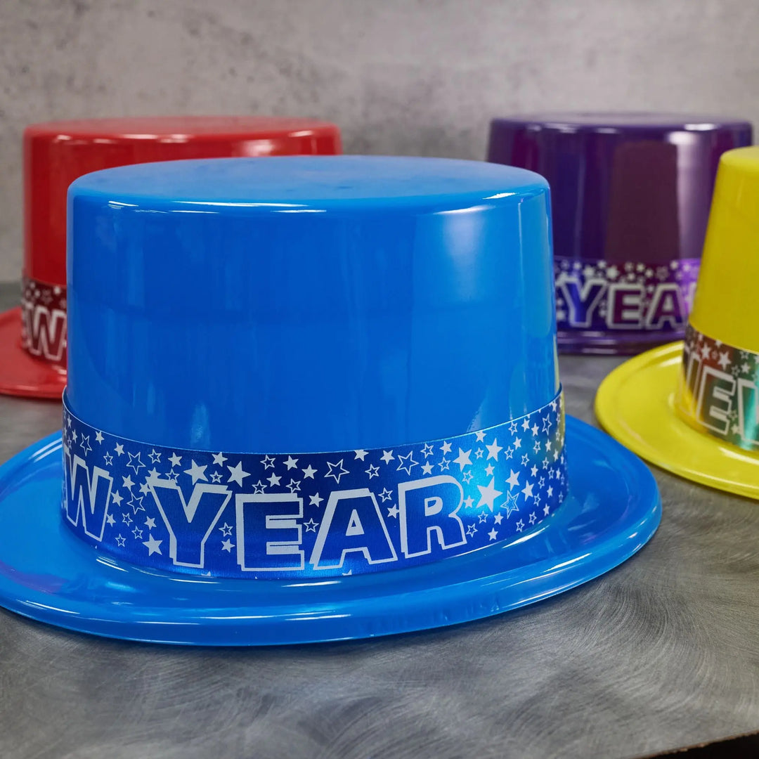 Party Time 2325 Assorted Color Top Hats Party Time