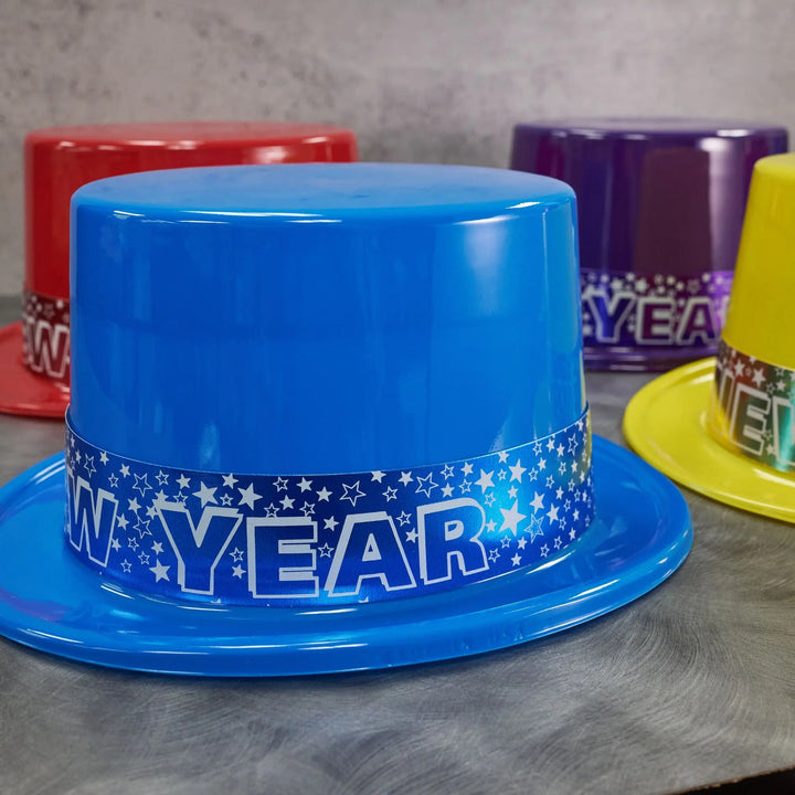 Party Time 2325 Assorted Color Top Hats Party Time