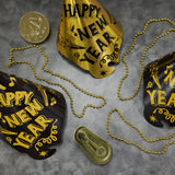Party Time 806-100 (Gold) Sensation New Year's Eve Party Kit For 100