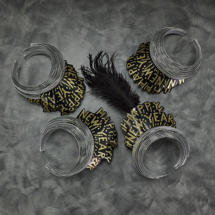 Party Time 806-100 (Gold) Sensation New Year's Eve Party Kit For 100