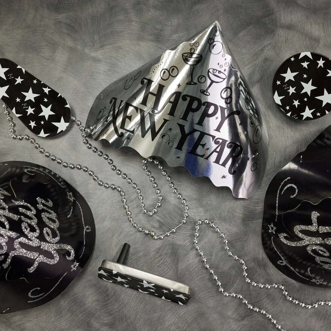 Party Time 807-100 (Silver) Sensation New Year's Eve Party Kit For 100 Party Time