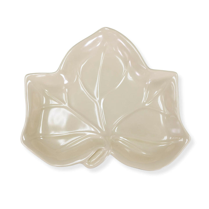 EGS M1312-TQ Country Kitchen Turquoise Maple Leaf Platter Elite Global Solutions