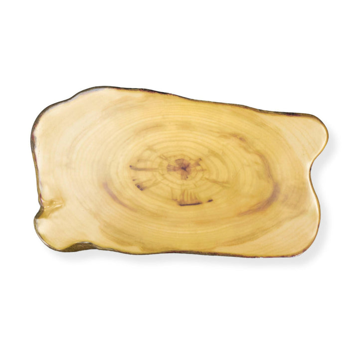 American Metalcraft MSR17 Rustic Wood Melamine Serving Board 17.375" x 9.875"