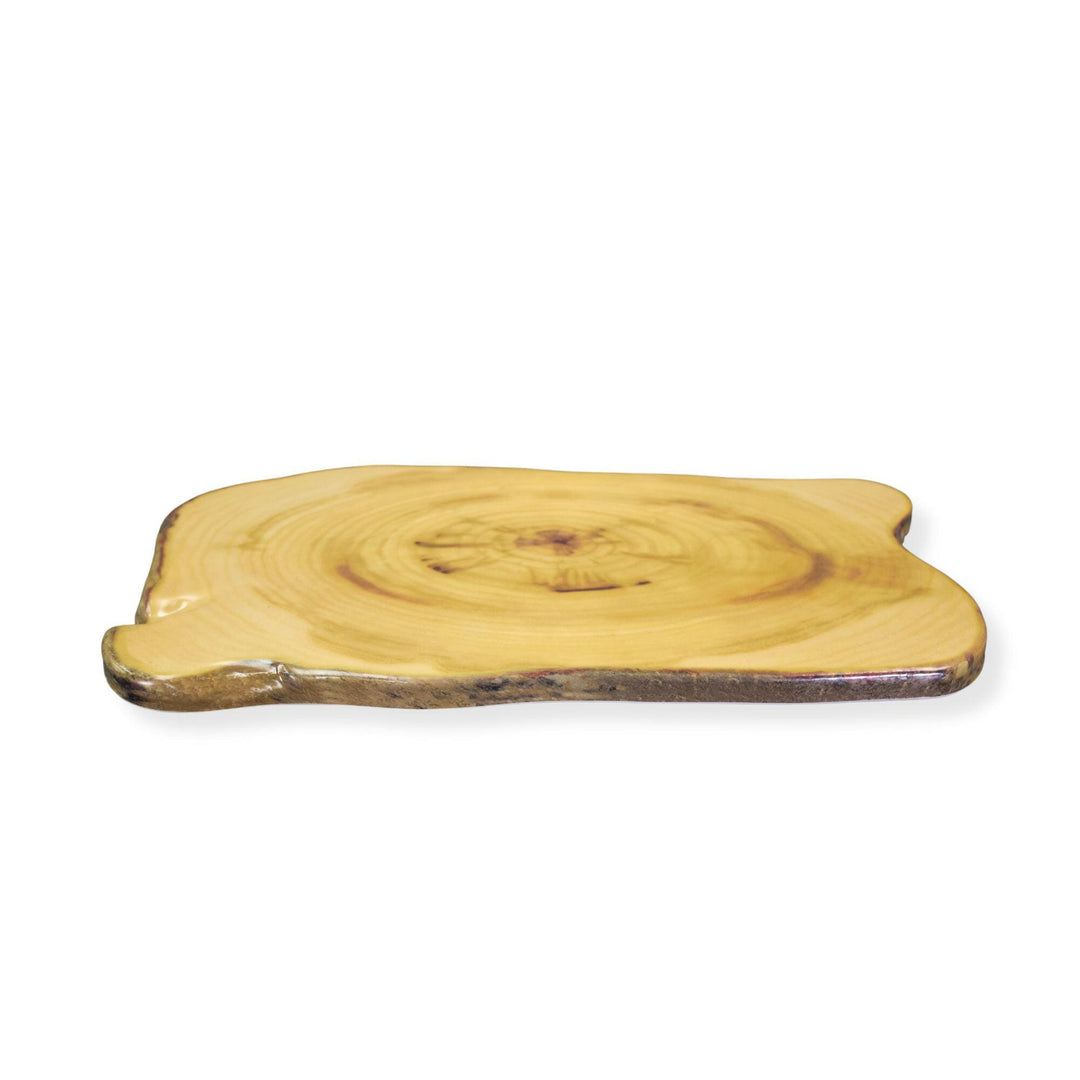 American Metalcraft MSR17 Rustic Wood Melamine Serving Board 17.375" x 9.875"