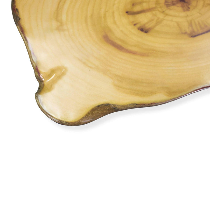 American Metalcraft MSR17 Rustic Wood Melamine Serving Board 17.375" x 9.875"