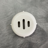 American Metalcraft 6 Oz Cheese Shaker with White Plastic Slotted Top