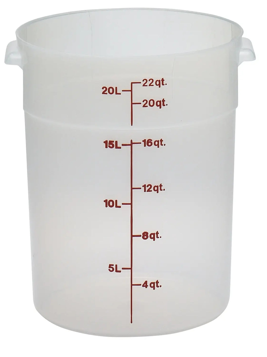 Cambro RFS22PP 22 Qt Round Translucent Container