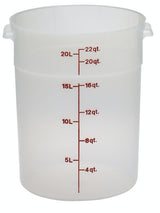 Cambro RFS22PP 22 Qt Round Translucent Container