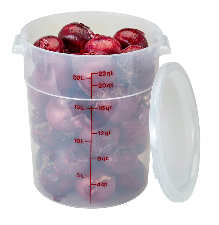 Cambro RFS22PP 22 Qt Round Translucent Container
