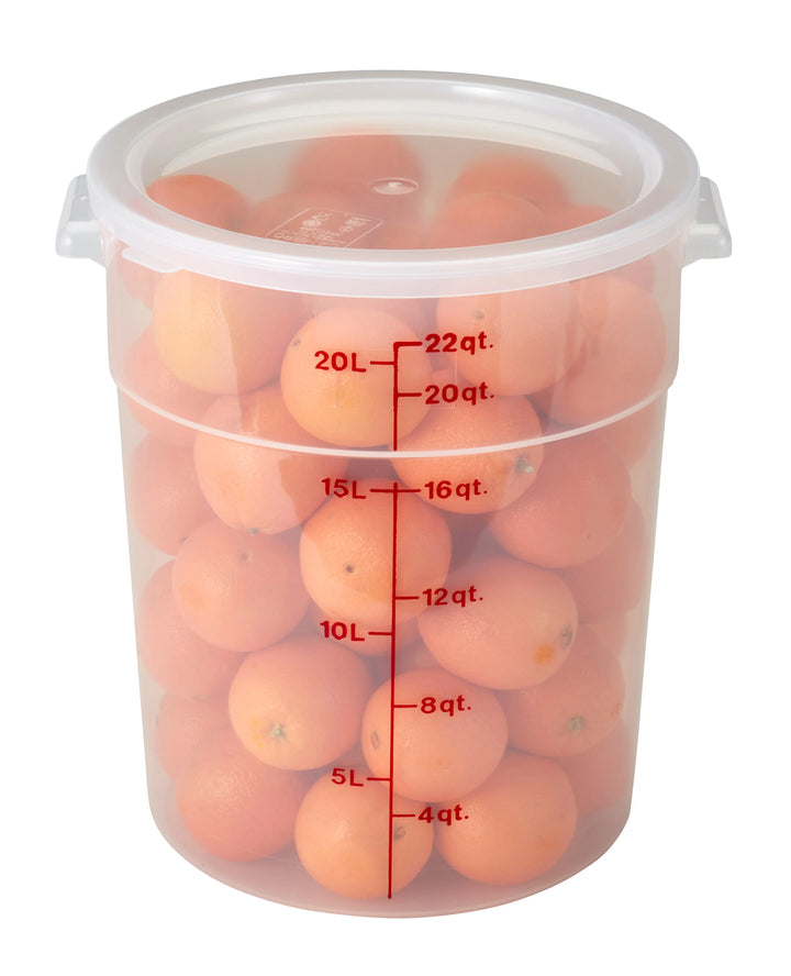 Cambro RFS22PP 22 Qt Round Translucent Container