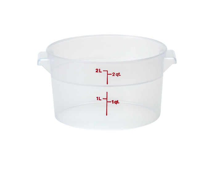 Cambro RFS2 2 Qt Round Container  White Poly