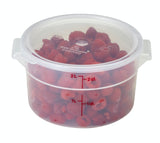 Cambro RFS2 2 Qt Round Container  White Poly
