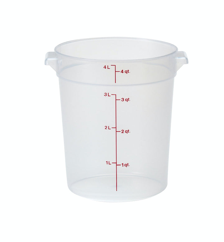 Cambro RFS4PP-190 4 Qt Round Translucent Container Cambro