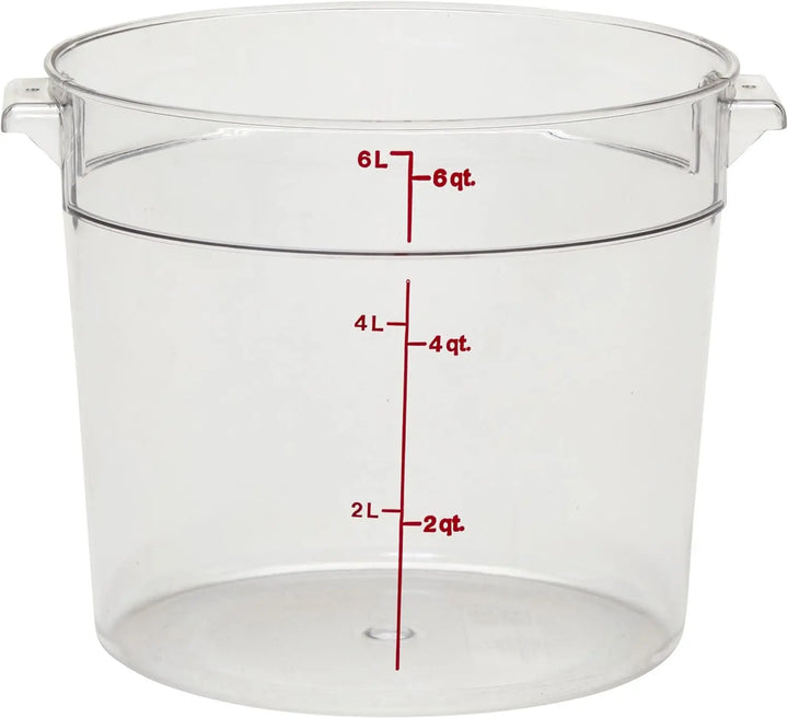 Cambro RFSCW6 6 Qt Round Container Cambro