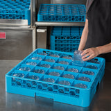 Carlisle RG2514 25-Compartment Divided Glass Rack