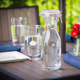 Tablecraft RGC34 34 oz Resealable Glass Carafe with Silicone Seal