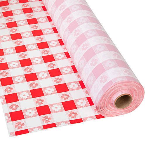 Red Gingham 40 X 150 Roll Tablecover