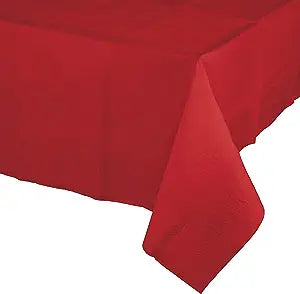 54" X 108" Red Paper Table Cover