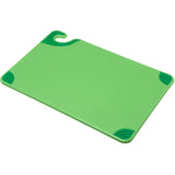 San Jamar 12x18 Green Cutting Board Saf-T-Grip HACCP NSF