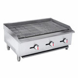 Sapphire 36 Inch Gas Radiant Charbroiler 90000 BTU SE-CCB36