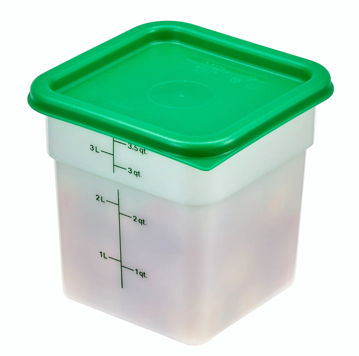 Cambro SFC2-452 Camsquares Green Square Lid for 2 and 4 qt Food Containers Cambro