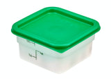 Cambro SFC2-452 Camsquares Green Square Lid for 2 and 4 qt Food Containers