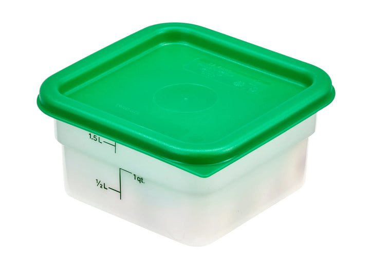 Cambro SFC2-452 Camsquares Green Square Lid for 2 and 4 qt Food Containers Cambro