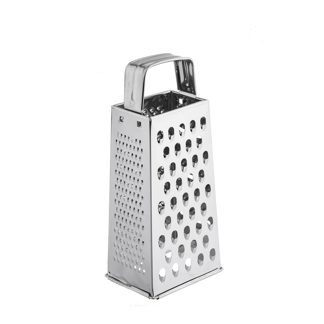 Stainless Steel 9 Inch 4-Sided Grater Kitchen Grater for Coarse