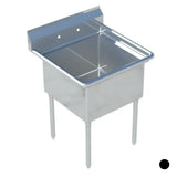 Sapphire SMS1818 1 Compartment Commercial Sink 18x18 NSF