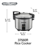 Hamilton Beach 37560 Proctor Silex Rice Cooker 60 Cup
