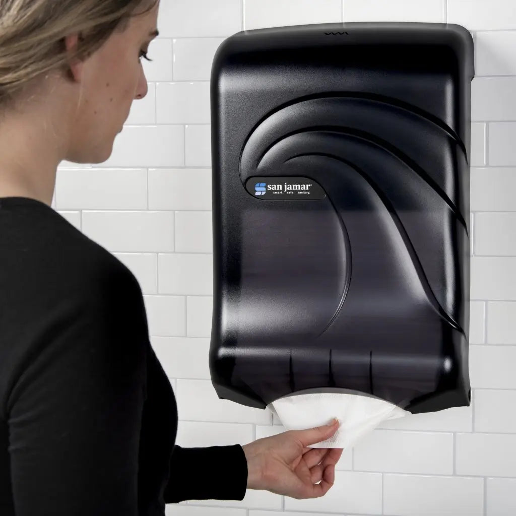 San Jamar T1790TBK Ocean C-Fold & Multi-Fold Towel Dispenser San Jamar