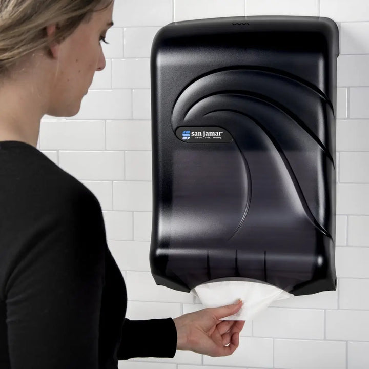 San Jamar T1790TBK Ocean C-Fold & Multi-Fold Towel Dispenser San Jamar