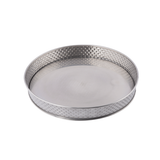 TableCraft Brickhouse Collection 10.5" Round Stainless Steel Platter
