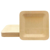 PacknWood 3.5 Inch Square Bamboo Veneer Plate