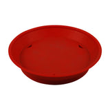 TableCraft 9 Inch Round Red Polypropylene Platter with Base