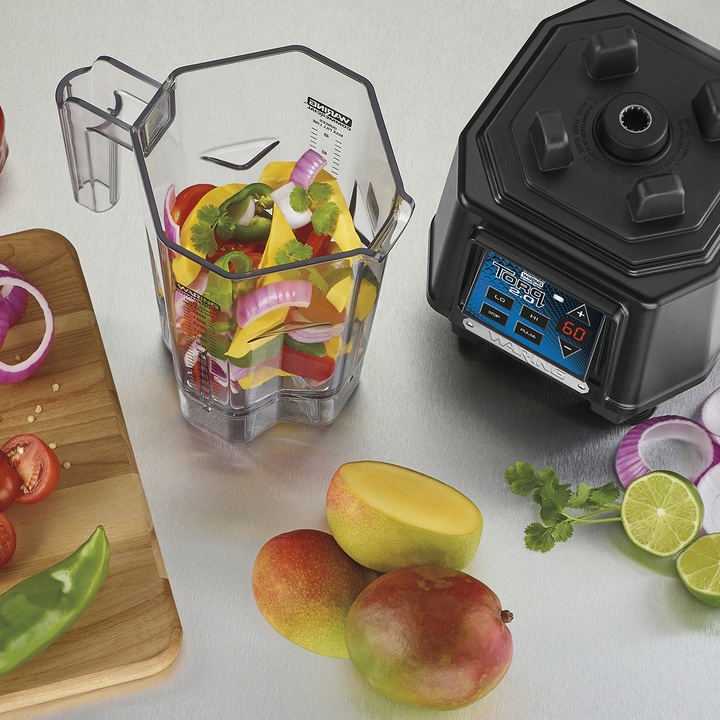 Waring TBB160 Torq 2.0 2 HP Blender with Electronic Touchpad Controls, 60-Second Countdown Timer Waring