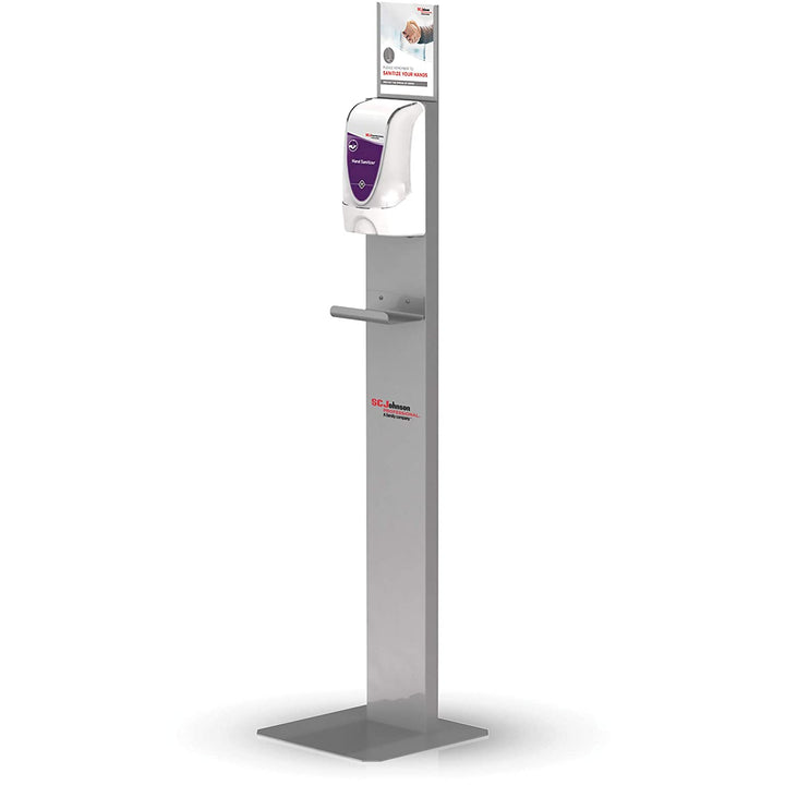 Deb Touch-Free Silver Dispenser Stand for Hand Sanitizer (Stand Only) Deb