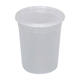 ITI 32 oz Clear Polypropylene Soup Container with Lid, 240/CS